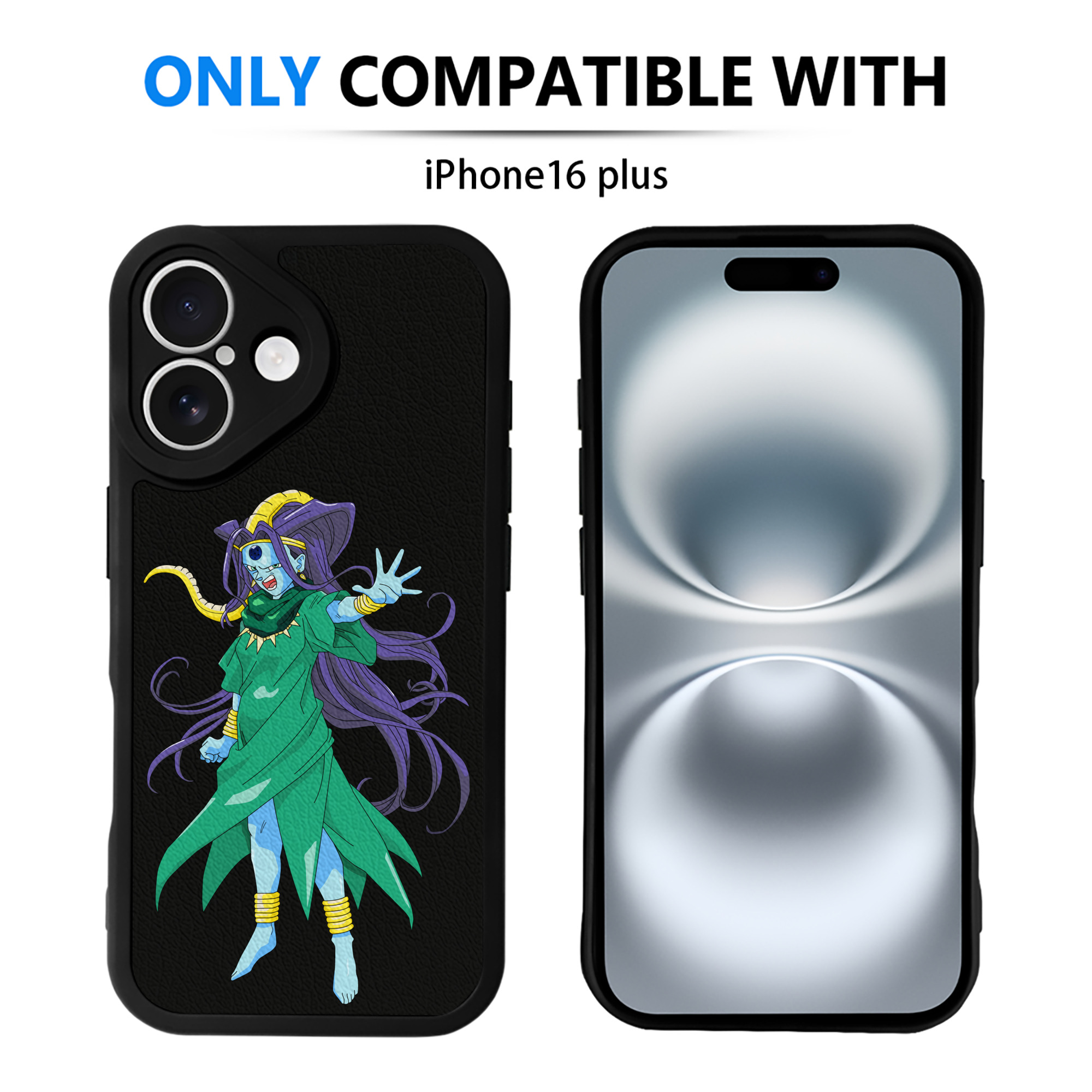 （画像用） ドラゴンボール DRAGON BALL 【iPhone 16シリーズ対応】シリコンスマホケース（レザー調） 材質：シリコン